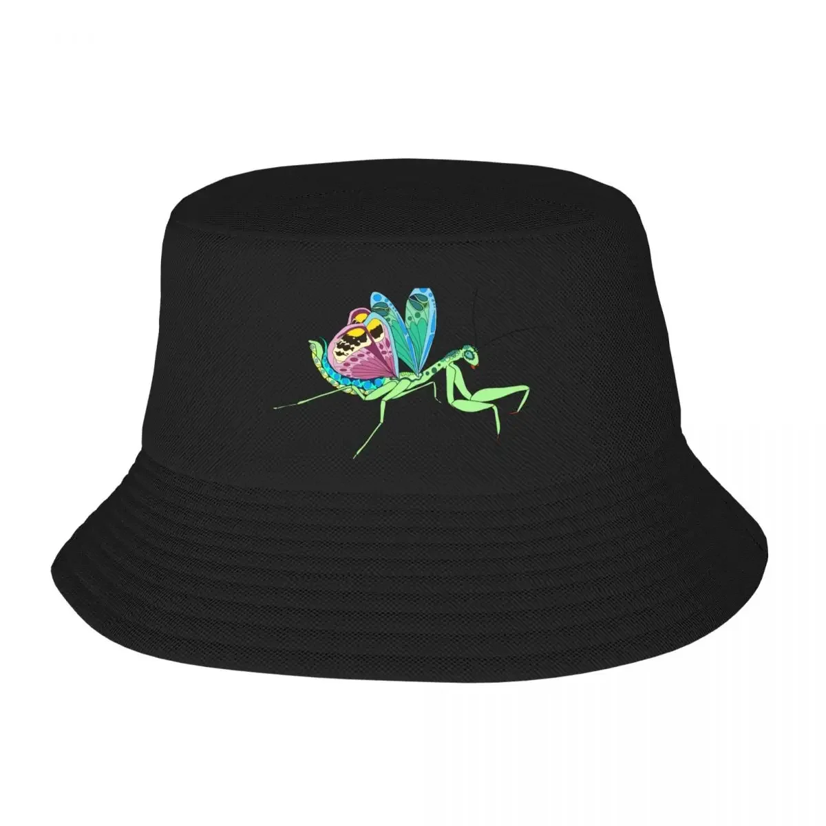 New Praying mantis Bucket Hat Wear Trucker Hat beach hat Streetwear Woman Hat Men's