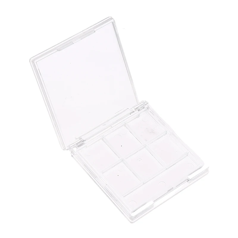 6 Grids Empty Eyeshadow Case Palette Eye Makeup Storage Dish For Women Girls Makeup Beginners DIY Eye Shadow Tool