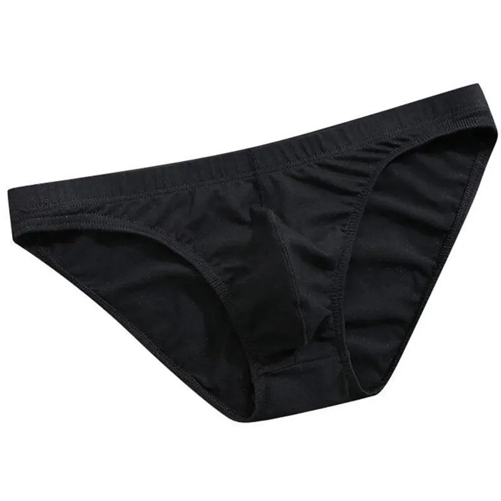 Men Ice Silk Low Waist Lightweight Ultra-thin Underwear Briefs Semi-Transparent Breathable Wraparound Bikini Men's Briefs Shorts