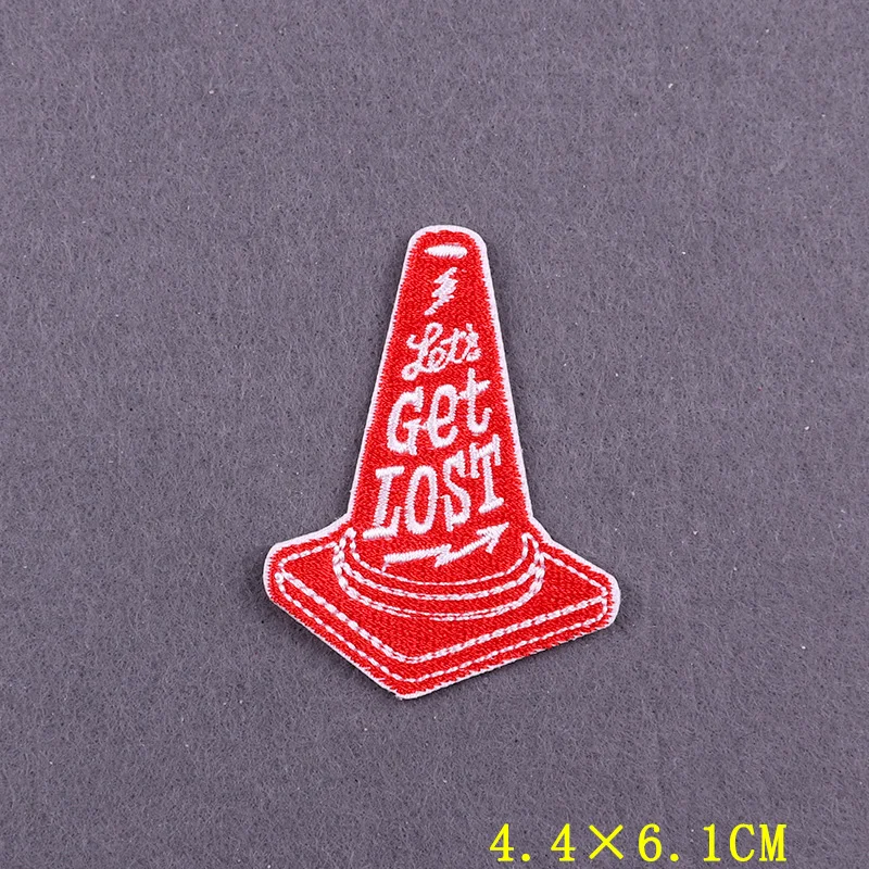 Slogan Patches On Clothes DIY Hook Loop Badges Clothing Thermoadhesive Patches Stripes Feminism Embroidered Patch For Clothing