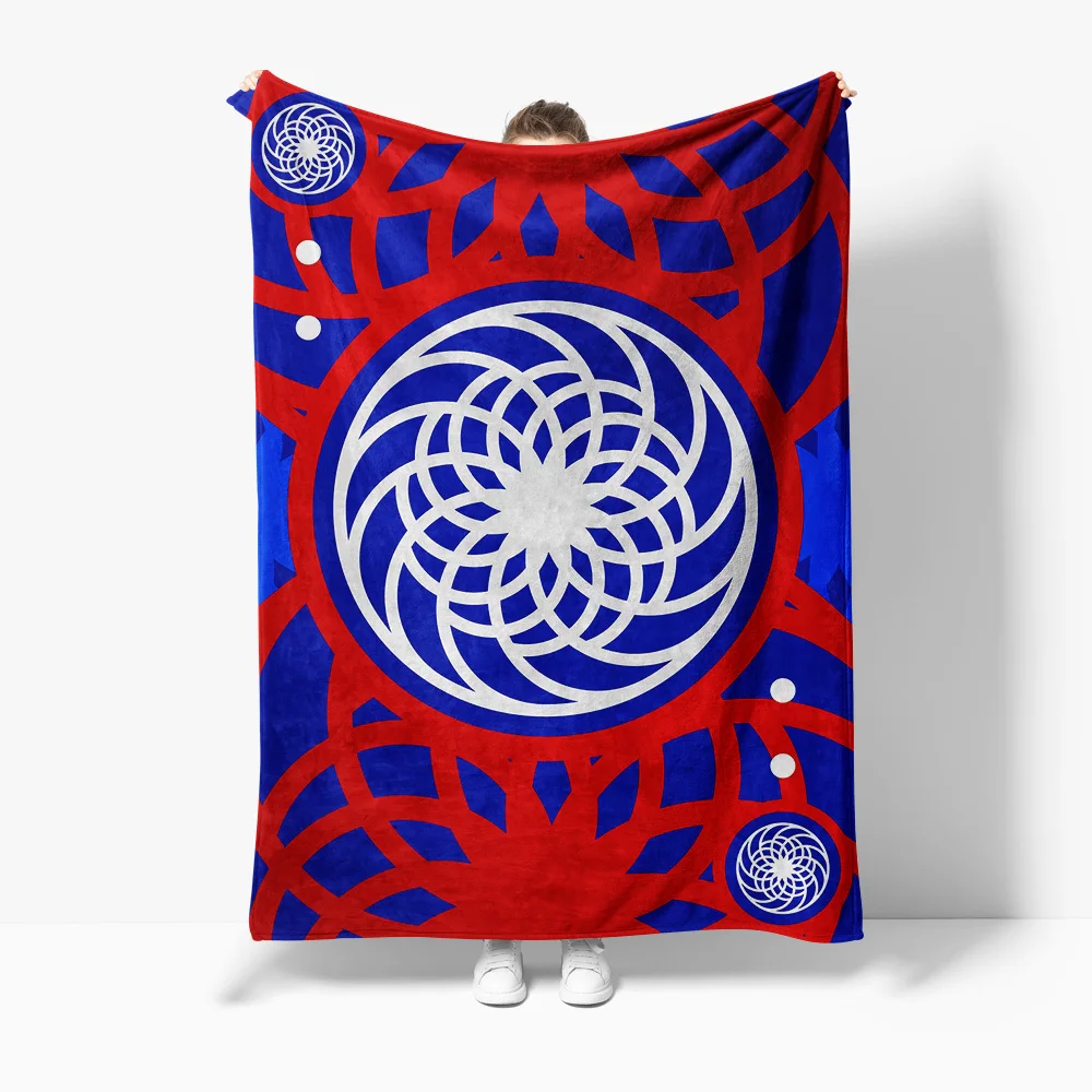 Boho Mandala Snowflake Fleece Blanket Scatter Print Throw Soft Warm Cozy Decorative Bed Blanket Gift