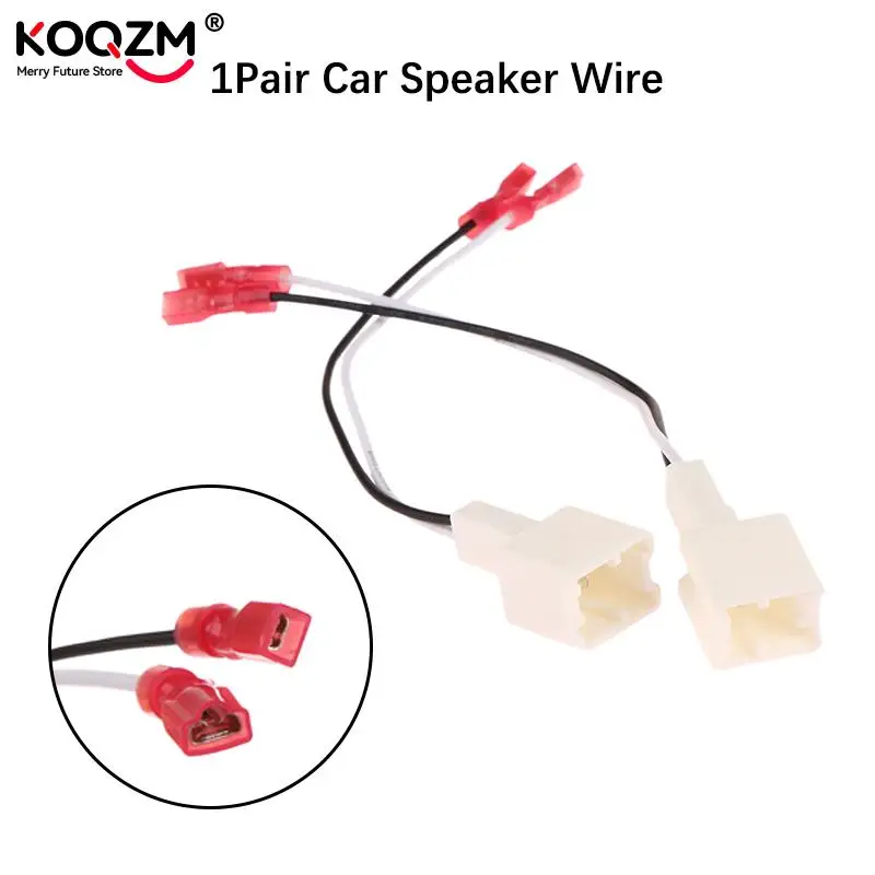 1pair Car Tweeter Dash Front Speaker Wire Harness Adapter Cable Connector Wiring Cable For Nissan-Renault Series Speaker