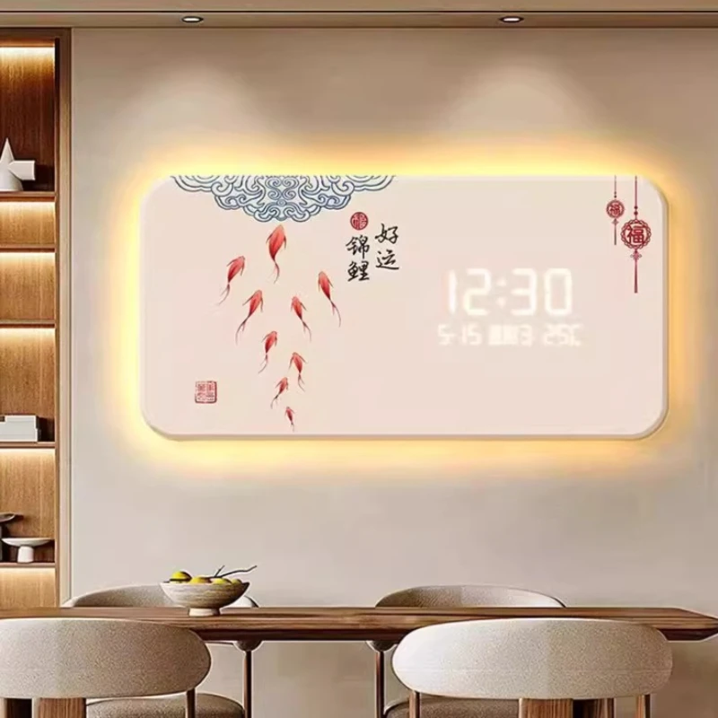 Reloj de Pared de Seguridad Único, Estilo Nórdico, Estético, de Lujo, Digital, Decoración para Sala de Estar, Orologi Da Parete, Decoración del Hogar