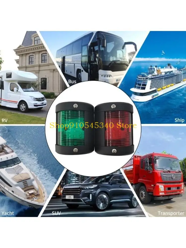 U2JA LED Boats Navigation Lights High Brightness Navigational Lights for Night Sail