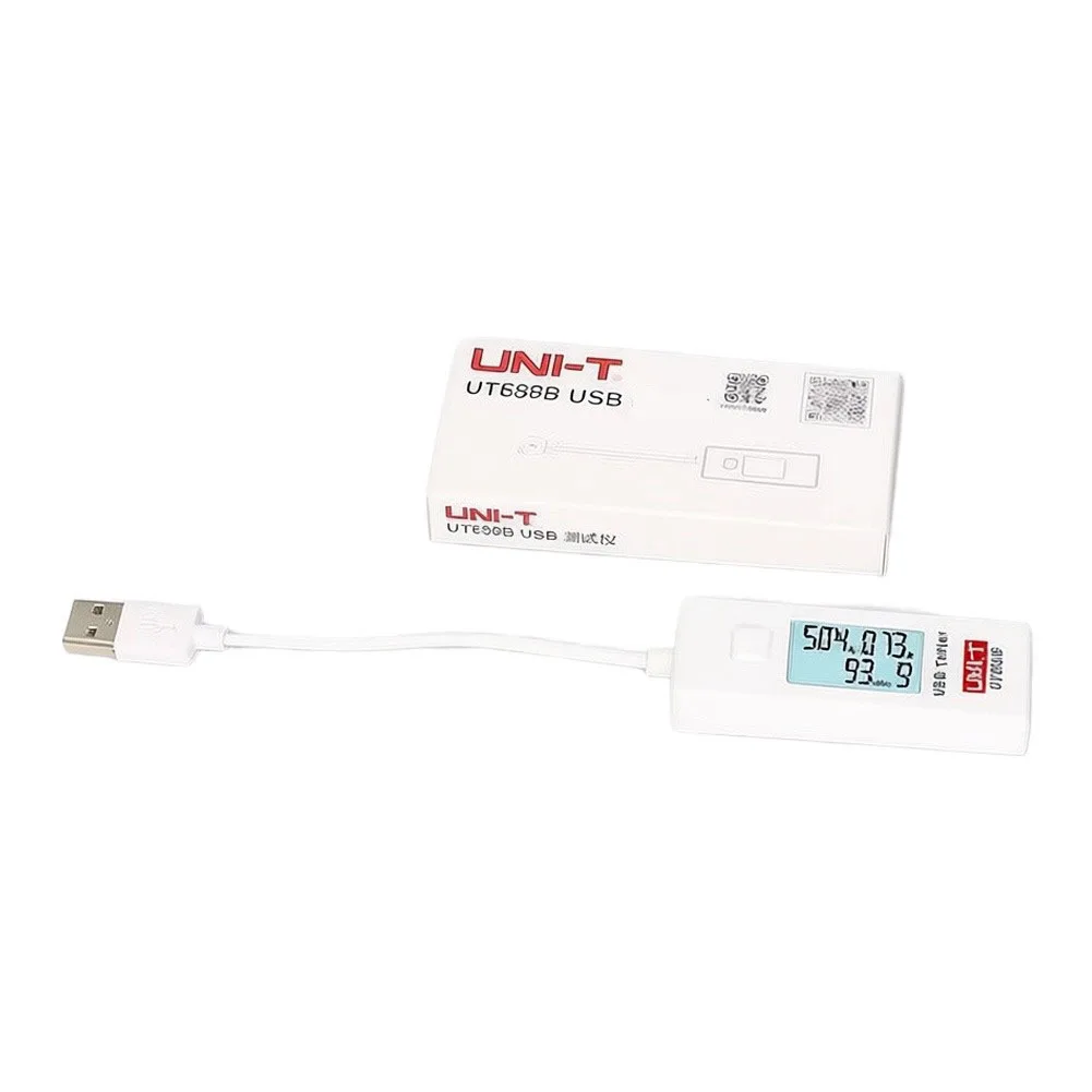 UT658B USB Power Meter 3V-9V 0-3A, ABS LCD Backlight, 1% Accuracy, Battery Capacity Tester, 10-Group Data Memory Charger Monitor - view 3