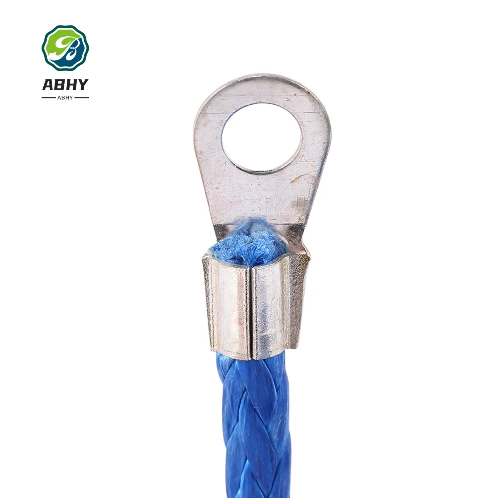 

ABHY-3/16 дюймов X 50 дюймов 7700 фунтов синтетический трос лебедки с защитным рукавом для ATV UTV