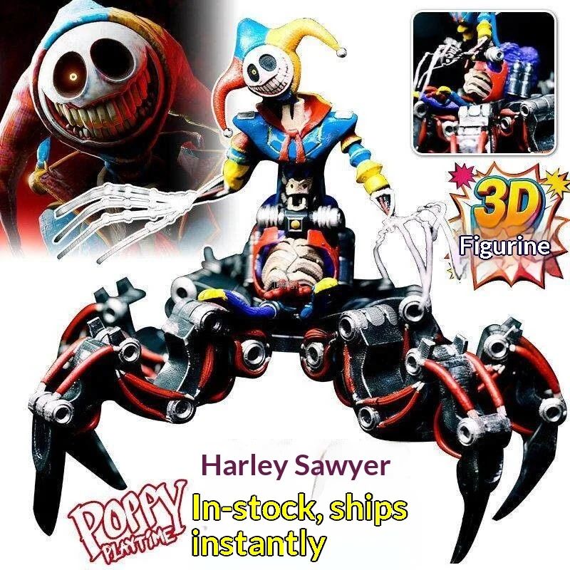 Harley Sawyer 3D Printed Model Toy Poppy Playtime Chapter 5 Boss Horror Game Figure