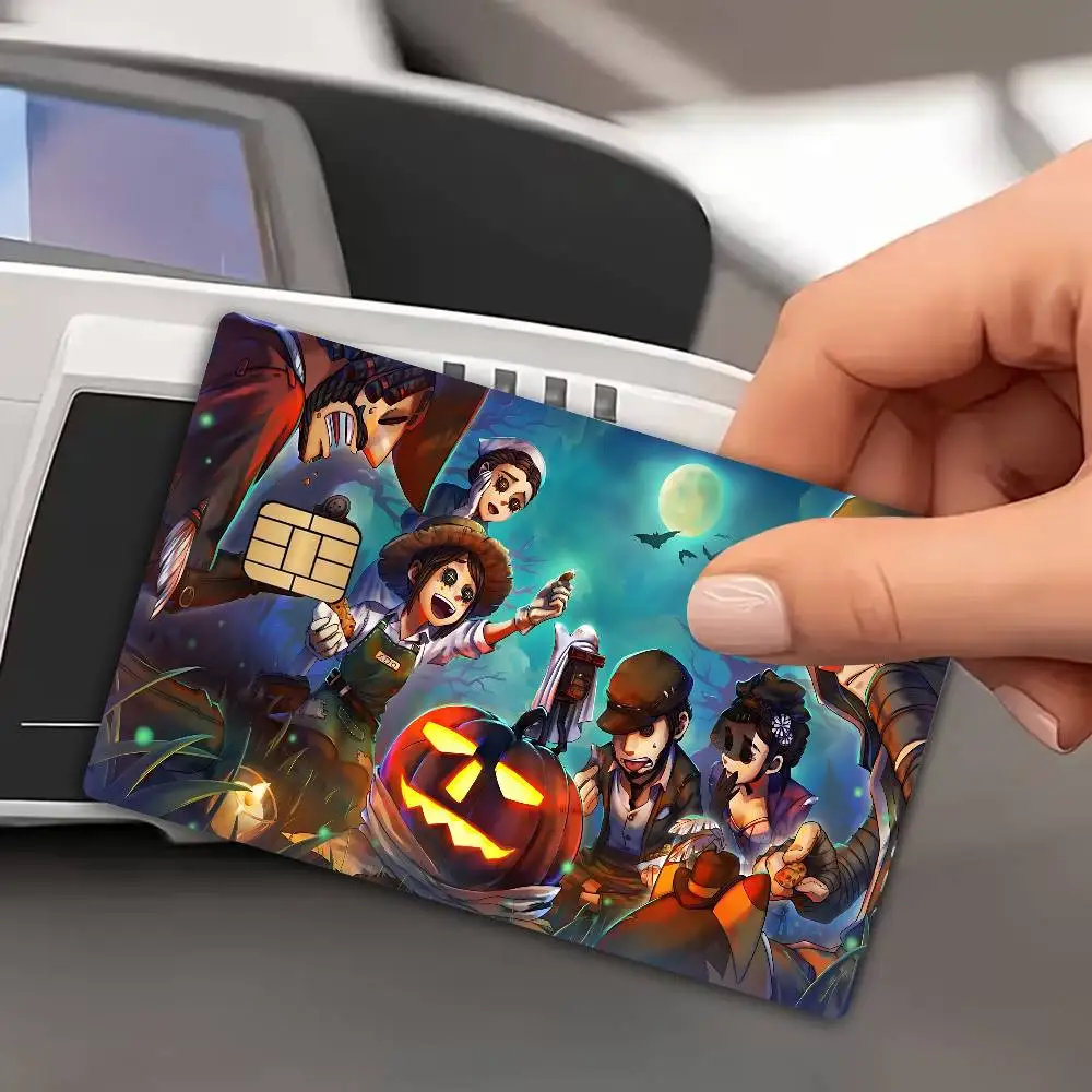 Horror Game Identity V Anime Spend Or Save Funny Shell On Off Ultra Thin No Fade Sticker Skin Cover Film For Debit Credit Card