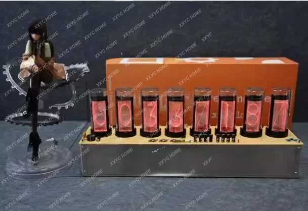 World Line Rate of Change Detector, Nixie Tube Clock,Gate Anime Peripherals / Figure Gift Models, Gifts, Home Decorations