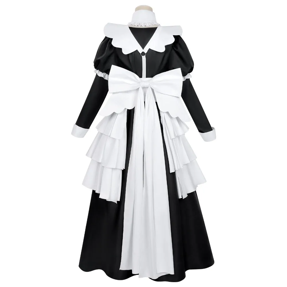 

2026 Surviving on Deadly Games Kinko Cosplay Costume Simple maid dress Accessory apron wig set Party Carnival Comic-Con costume