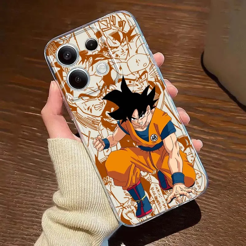 

Son Goku Dragon Ball For Xiaomi Redmi 10 11 K30 K40 K50 K60 K70 Pro Prime Plus Ultra Zoom 5G TPU Transparent Phone Case
