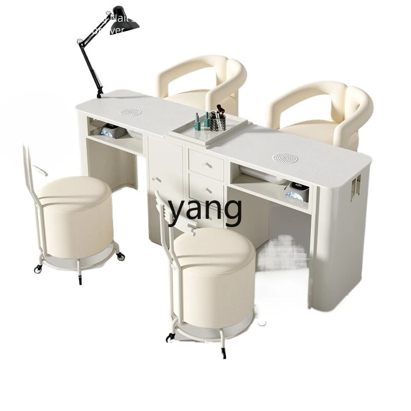 

CX rock slab simple single and double nail salon special table