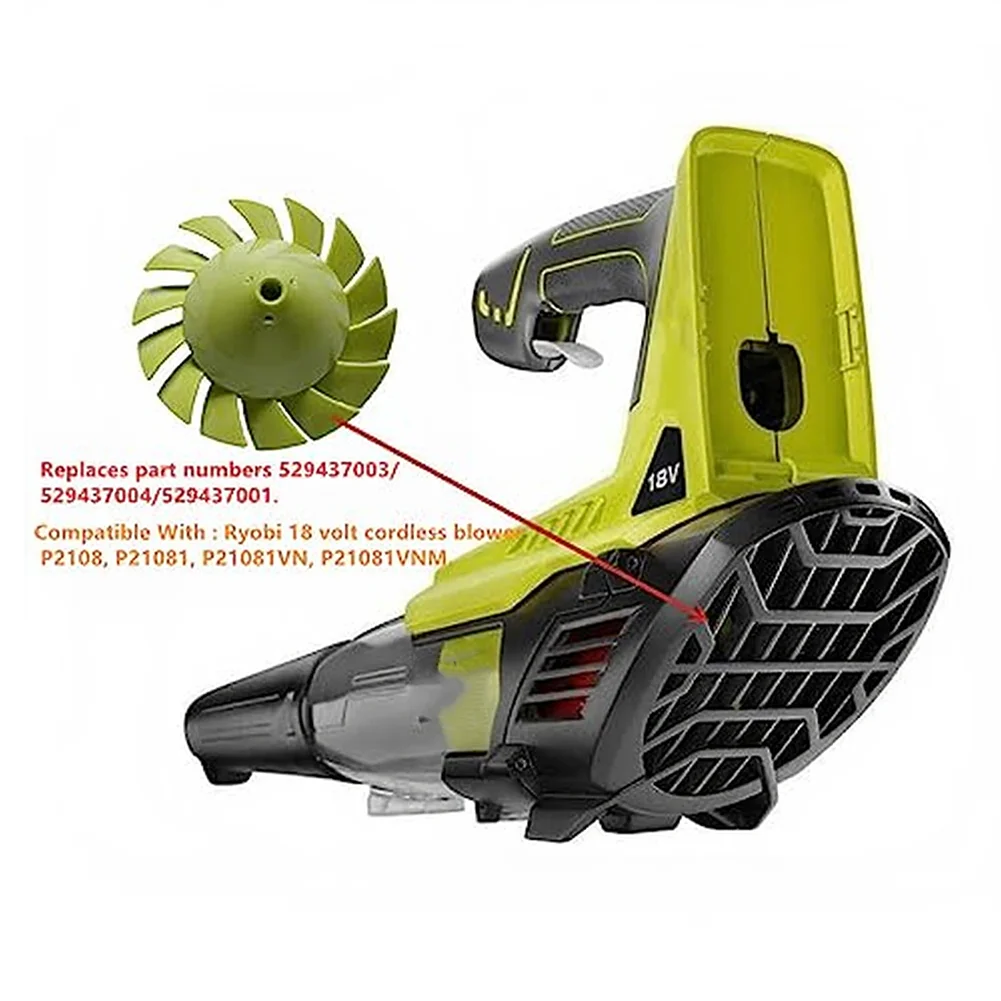Blower Fan Replacement for 18V Systems For Model 529437003004001 PVC Body Withstands Thermal Cycling and Vibration