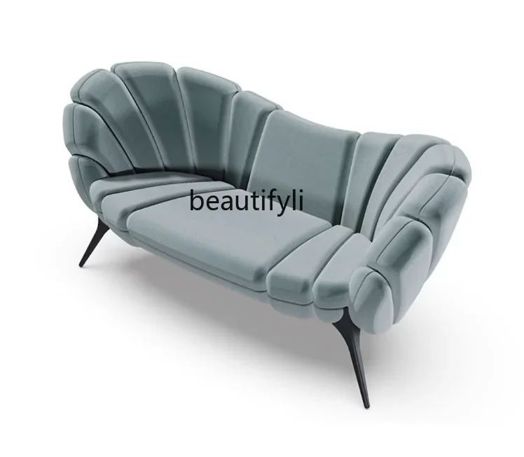 

Italian Minimalist Sofa Large and Small Apartment Living Room Home Fabric Soft Bag Light Luxury Combination Sofa Leisure Chair