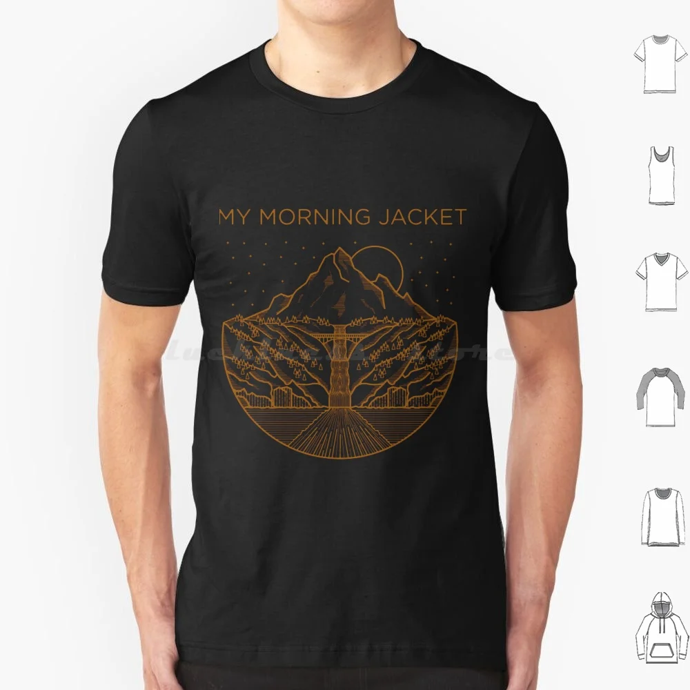 My Morning Jacket Iconic Graphic _ Setting Sun And Mountains _ For The Amazing Ind T Shirt 6xl Cotton Cool Tee Country Album