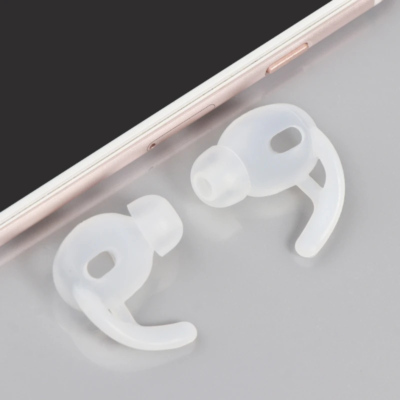 2Pairs Soft Silicone Ear Pads Eartips For Airpods 3 Silicone  Ear Hook In-Ear Earbuds Earphone Accessories Ear Tips K1KF