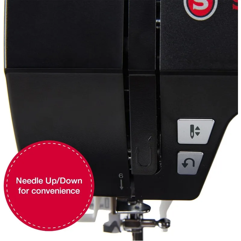 ماكينة خياطة استرلينية شديدة التحمل 6600C مع مجموعة ملحقات |   محرك قوي مع قوة ثقب محسنة، 215 غرزة Appli
