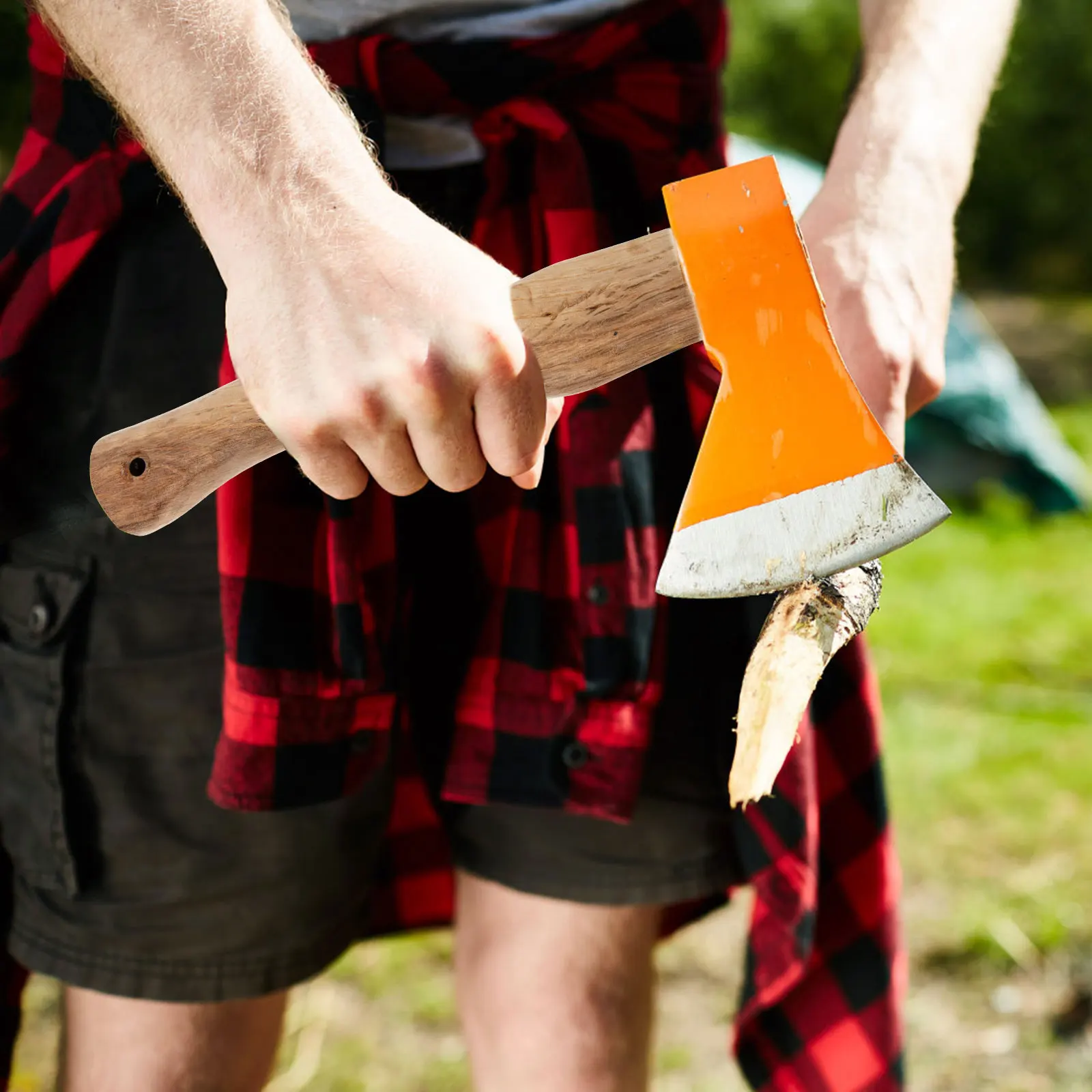 

Wooden Axe Replacement Sturdy Natural Wood Handle For Axe Repair Heavy Duty Wood Handle Fitting For Various Axes Accessory