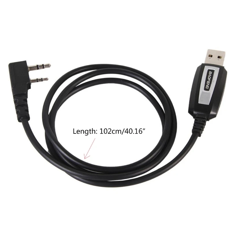 Lightweight USB Programming Cable for BAOFENG UV5R/888s Walkie Talkie Cable with Driver  Firmware Wire P9JD