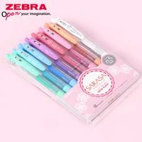 Juego de bolígrafos de Gel de cebra de 3/5/8 colores JJ15, Color leche, firma de escritura para estudiantes SARASA, papelería japonesa Kawaii de 0,5mm para volver a la escuela