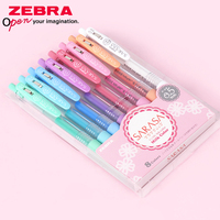 3/5/8 Color Zebra Gel Pen Set JJ15 Milk Color SARASA Student Writing Signature 0.5mm Kawaii Japanese Stationery Back To School
