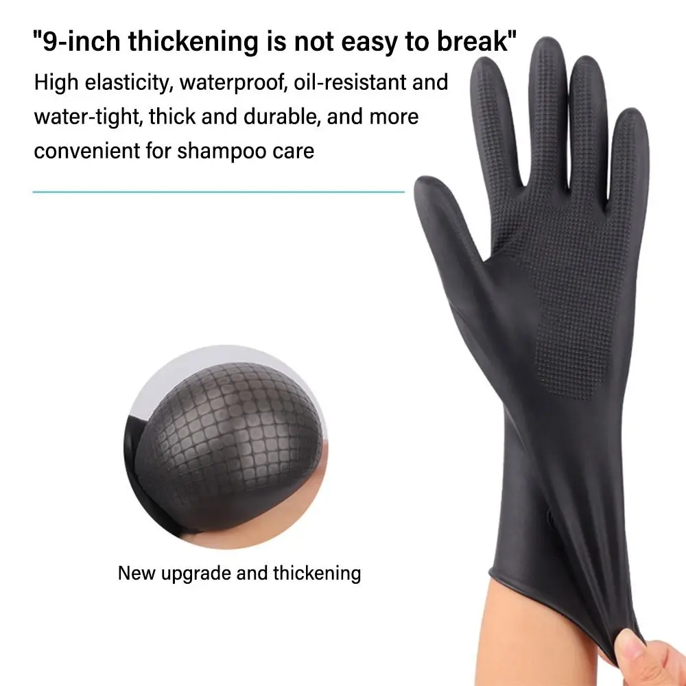 Tool Black Work Gloves Multi-purpose Rubber Latex Gloves Waterproof Wear-Resistant Household Gloves Unisex