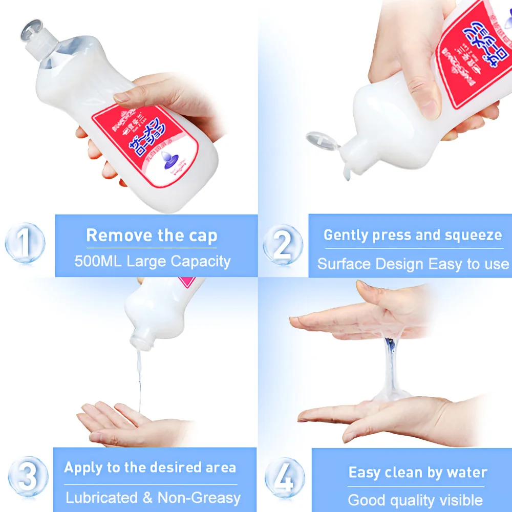 Japan Lubricant For Sex 1000ml Sex Semen Viscous Lube For Couples Vagina Anal Oil Lubrication Intimate Goods Sex Toys for Women