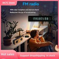 B67C P2-FM Magic 6E2 Preamp Stereo Headphone Amp With Sound Level Indicator FM Radio VFD Clock