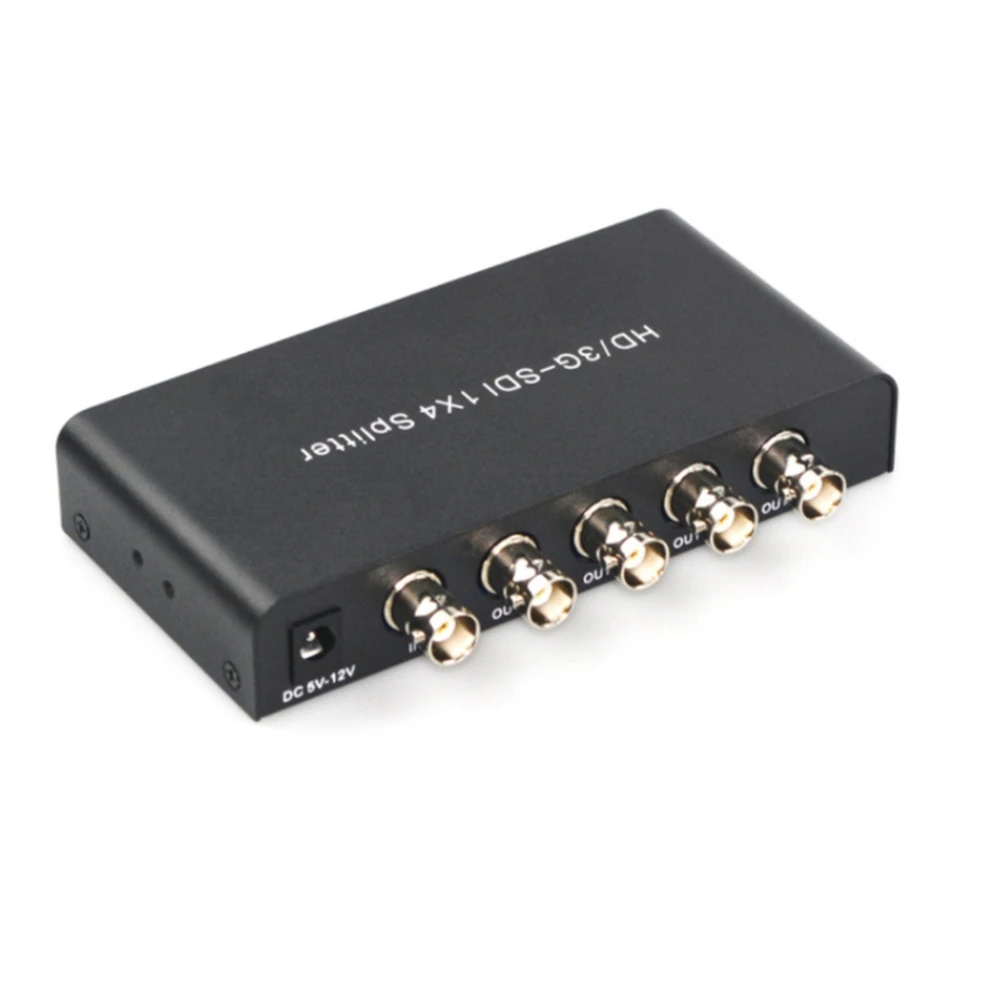 SDI Splitter HD/3G-SDI Matrix Repeater Extender Synchronous Separation Supports for Display/Amplifier Adapter EU Plug