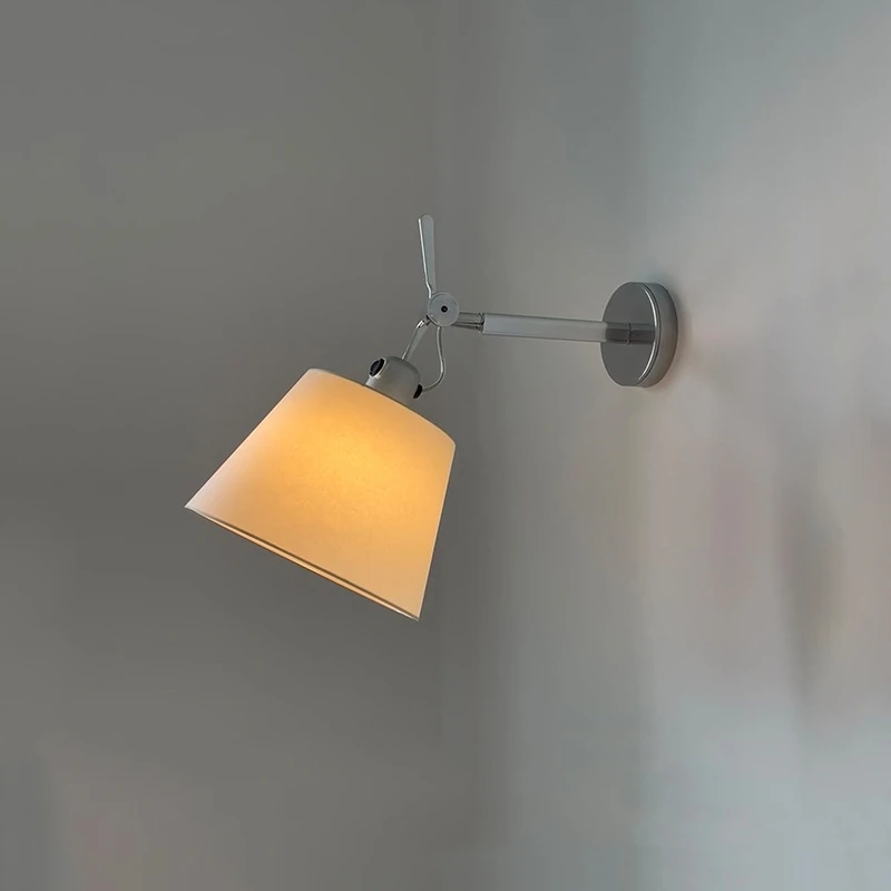 Itália Rocker Wall Lamp Ajustável Sconce Light para Sala de estar Quarto