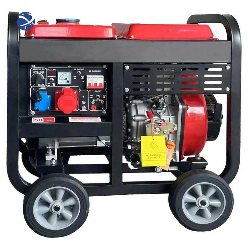 

#7kw open type diesel generator air cooled single phase factory price