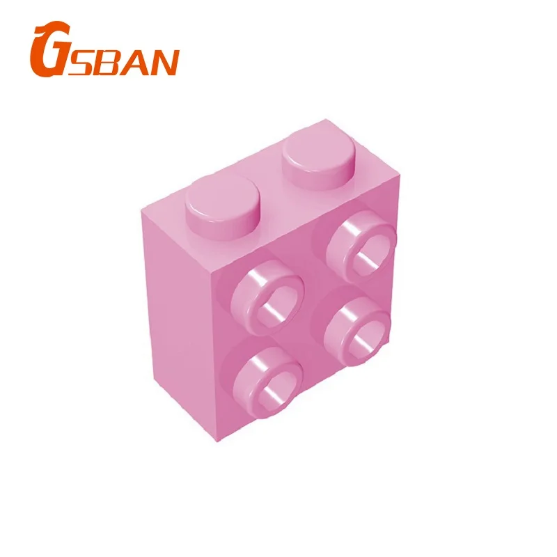 GSBan 22885 Bricks 50pcs Block Modified 1x2x1 2/3 with Studs on Side Particles Building Blocks Accessories