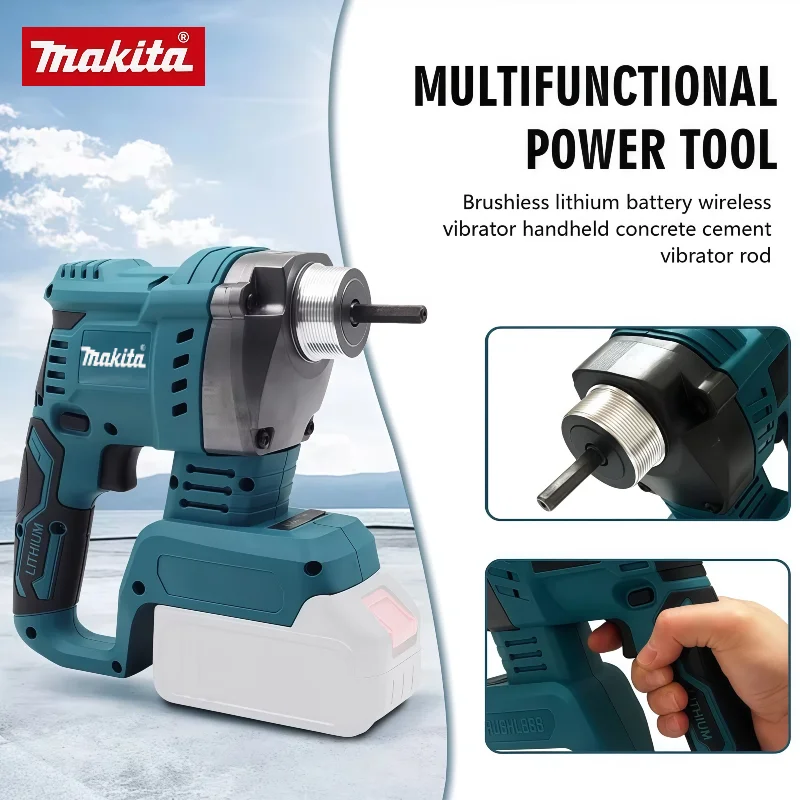Makita  20V 18V Mixing Power Tool  Cordless Electric Concrete Vibrator Concrete Compactor Concrete Brushless High Power