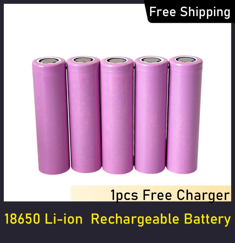 Battery INR18650 3500mAh Li-ion 3.7v Rechargable Battery Lithium Battery Batteries with free Charger for Digital Camera