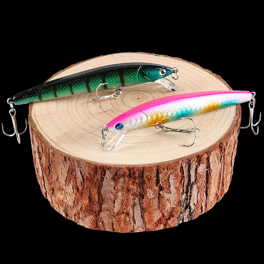 Minnow Fishing Lure With Treble Hooks 10cm/7.5g Fishing Spinners Metal Jigs Fishing Tackle For Trout Musky Bluegill Wholesale