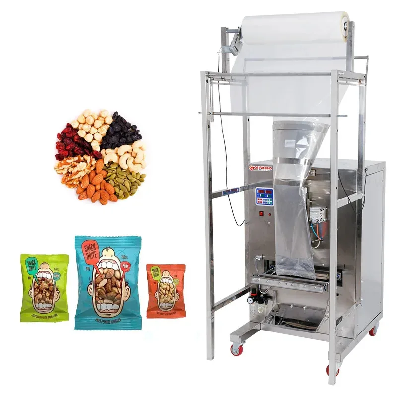 Automatic Coffee Spice Food Packaging Machinery Screw Salt Grain Milk Nuts Vertical Packing Machine