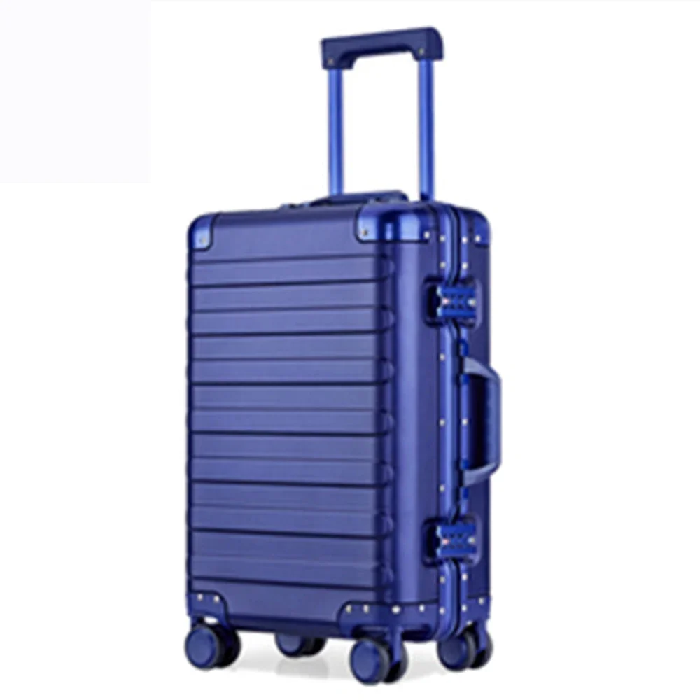 Anti-Theft Large-Capacity Durable TSA Lock Full Aluminum Trolley Case Suitcase Travel Luggage Set for Outdoors