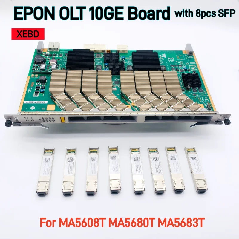 

EPON OLT 8Port Board XEBD10GE Interface Board with 8pcs PX20+ Module for MA5608T MA5680T MA5683T OLT Network Equipment