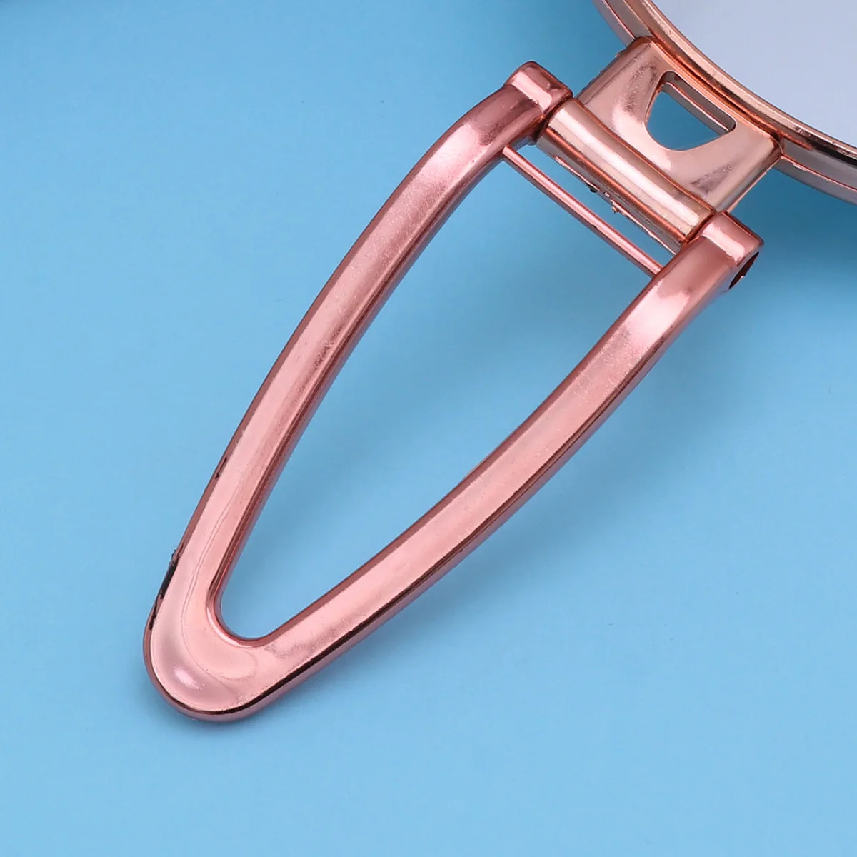 

Double-Sided Folding Makeup Mirror Golden Round Portable Mirror Compact Handheld Travel Desktop Makeup Use Clear High