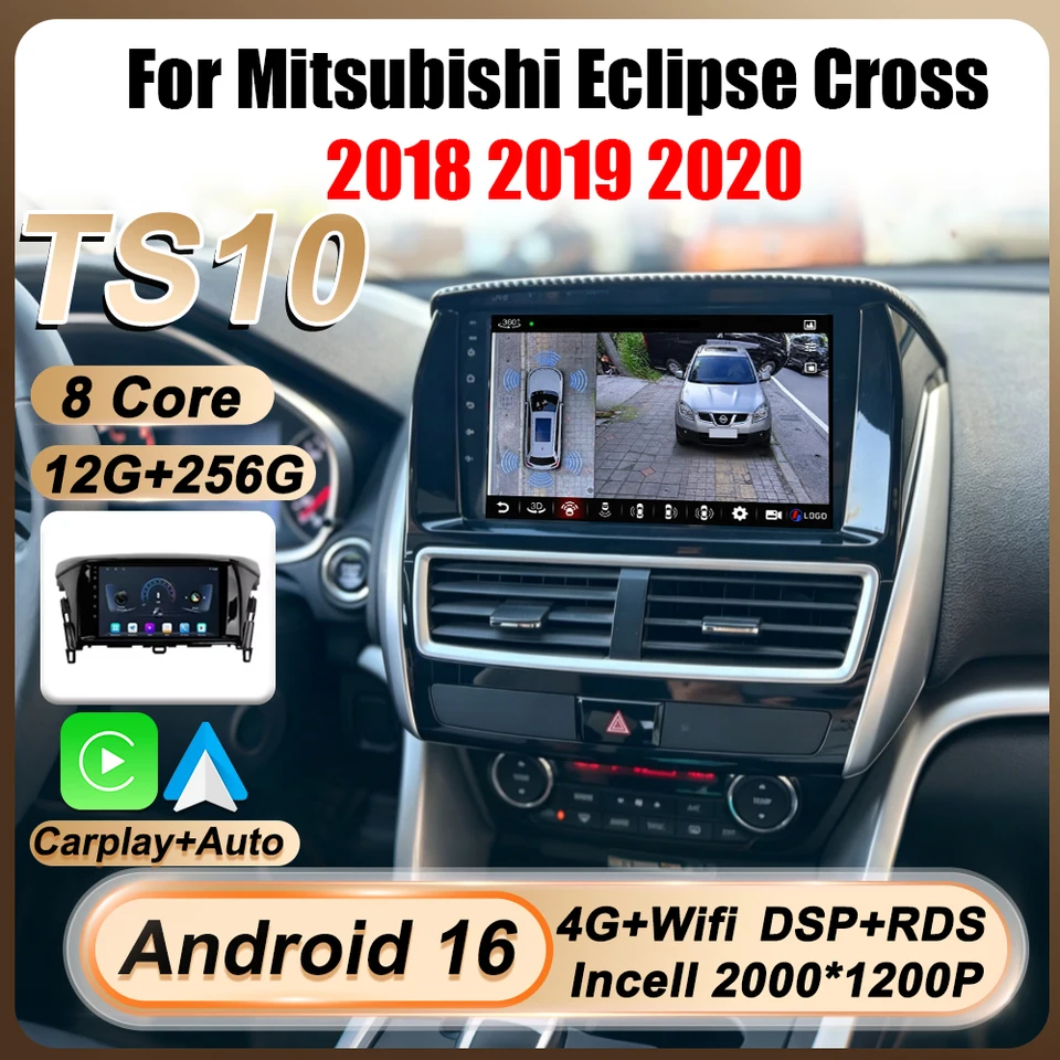 Android 15 CarPlay Radio for Mitsubishi Eclipse Cross 2018-2020