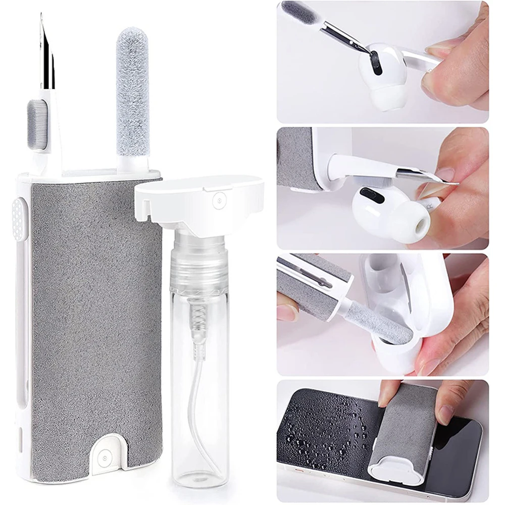 5-50pcs Multifunctional Headset Cleaning Brush Mobile Phone Tablet Computer Screen Integrated Bluetooth Earplug Cleaning Kit