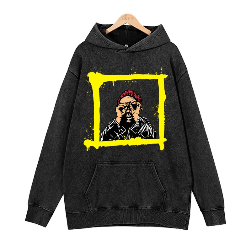 Rocket Trend Autumn/Winter Round Neck Women's Printed Hoodie Loose Casual Men's and Women's Hooded Sweatshirt