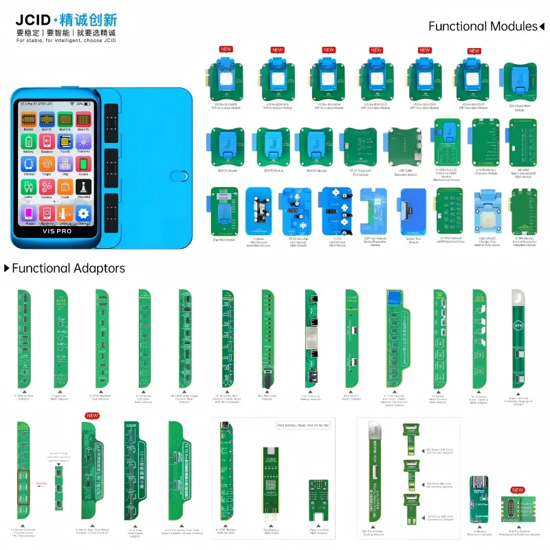 Programador JC V1S PRO BGA315 BGA110 para IPhone 13 15 Nand Flash Dot proyector batería datos escritura cámara trasera reparación de tono verdadero