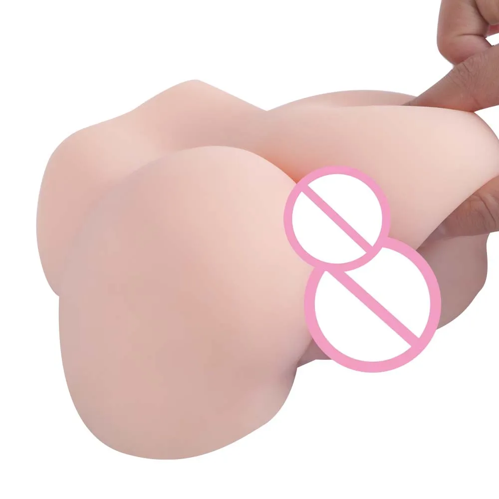 Männlicher Masturbator, Sexspielzeug für Erwachsene, 2 Löcher, Taschenmuschi, realistische Sexpuppen für Männer, Masturbation, weicher Hintern mit Vagina, Anal