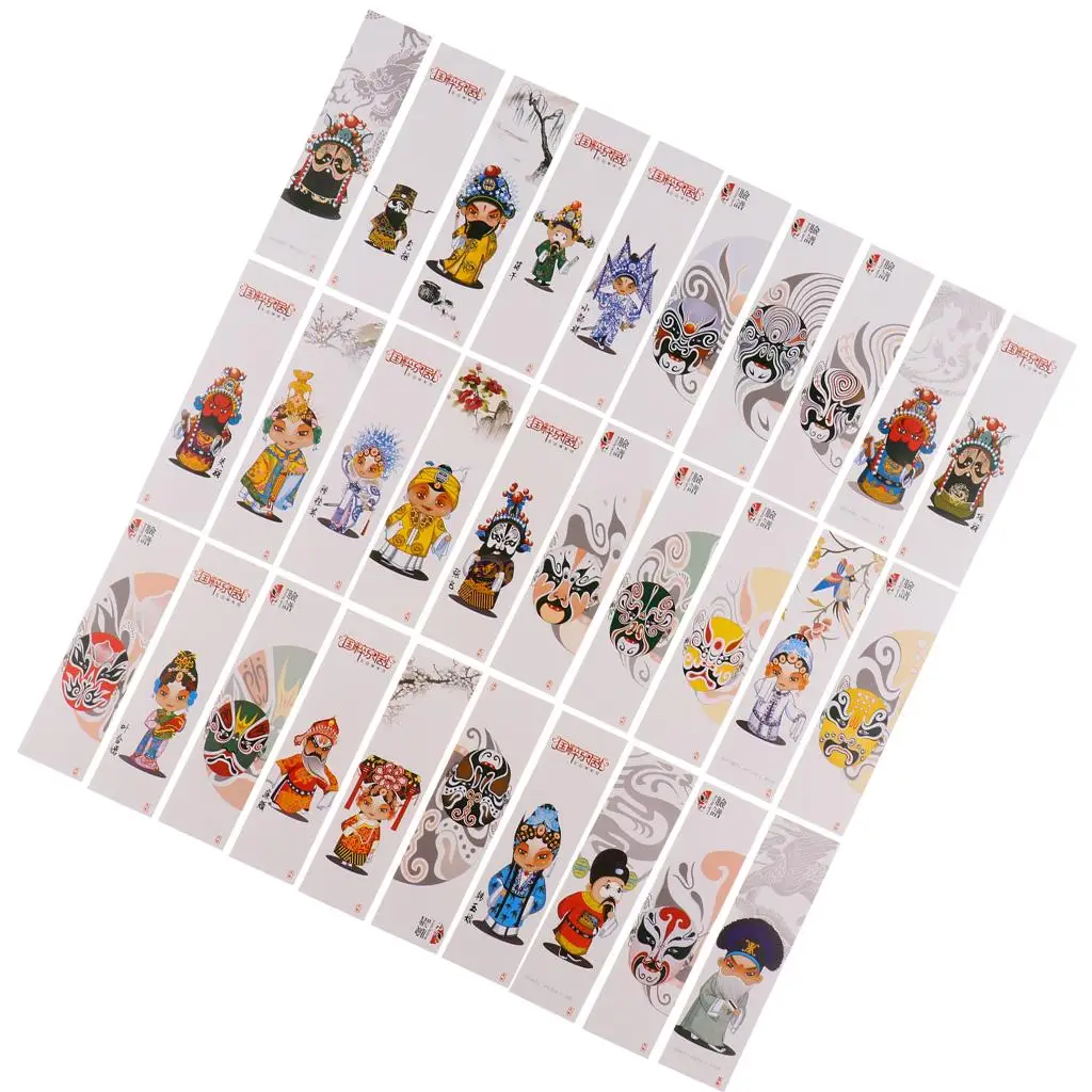 العلامات اليدوية الصينية ، مشروع حرفة ديي لينة ، العلامات المرجعية الملونة ، 2x30