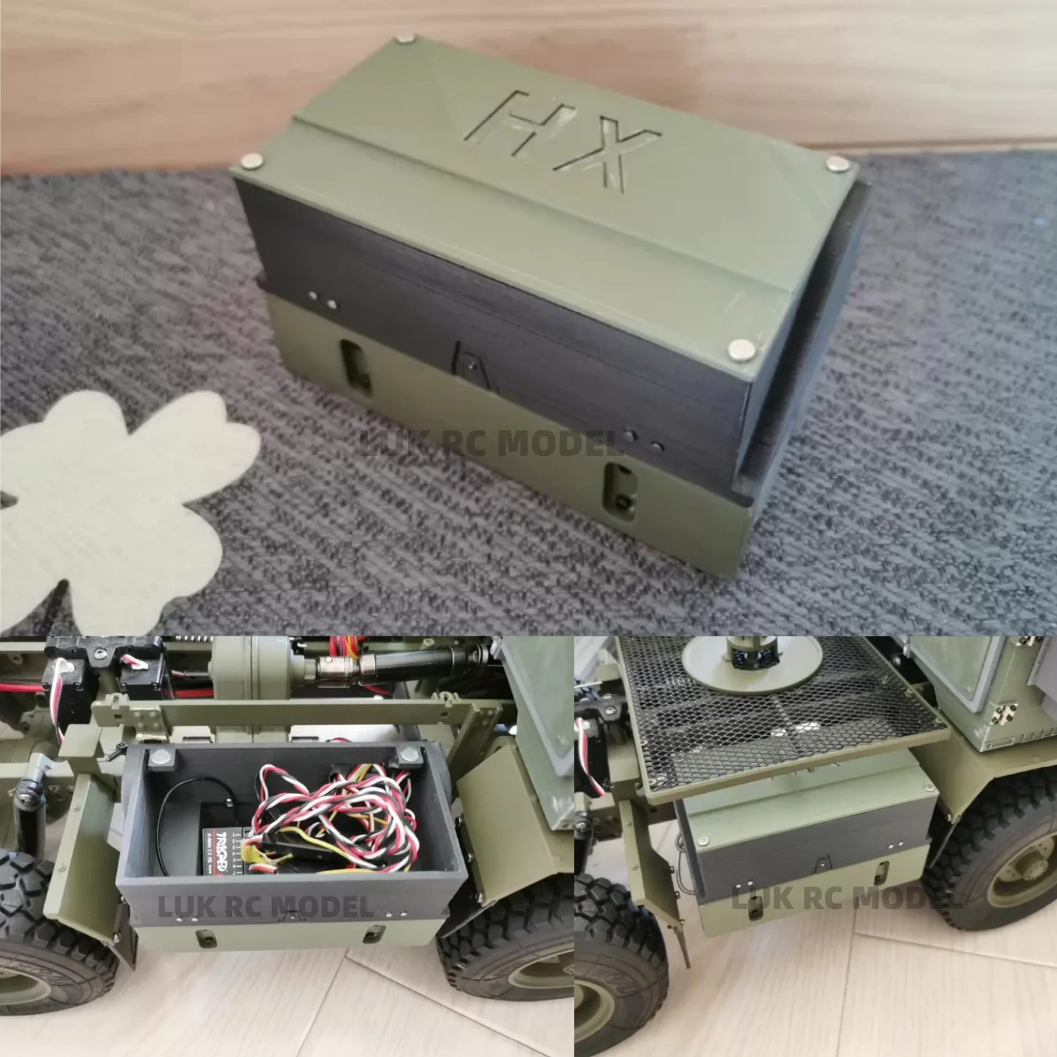 1/12 1/14 Receiver Box Plastic Case Model HG P801 P802 Decorative Parts Modified Diy Model Military Model Static 3D Printing RC
