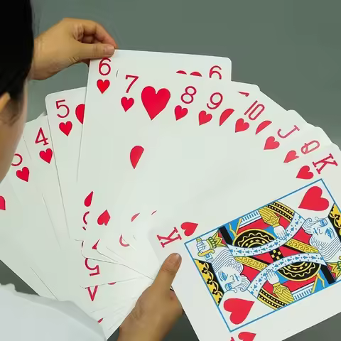 Playing Cards - Twice The Size of a Standard Deck, Durable High-Quality Cardboard - For Family Game Nights, Parties, Outdoor Fun