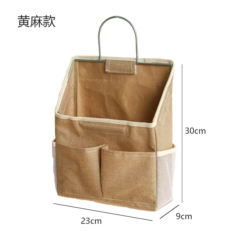 نسيج القطن والكتان بجانب السرير، حقيبة للتخزين، حقيبة للتعليق على الحائط، عناصر متنوعة، وجبات خفيفة، حقيبة فرز، حقيبة تخزين على الحائط #6