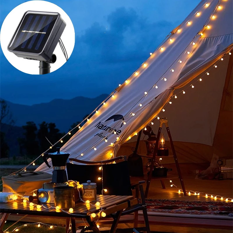 

Светодиодная гирлянда-шар на солнечных батареях для сада, свадьбы, Дня святого Валентина, Рамадана, уличное освещение