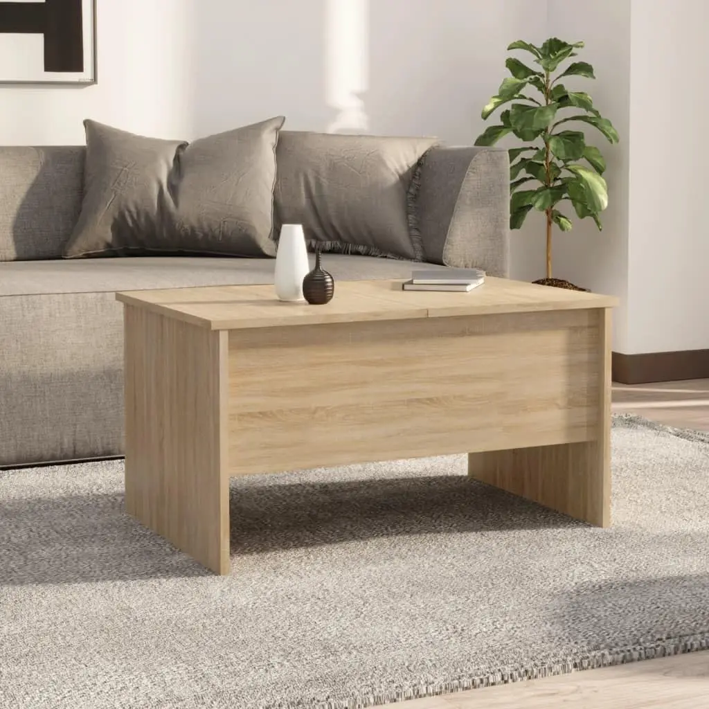 Coffee Table Sonoma Oak,Accent Table,Display Table,Living Room Table,Minimalist Table,Rectangular Table,For